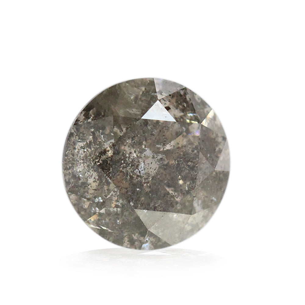 Salt and Pepper Black Diamond Ring in 14k Rose Gold 5 Stone Ring, Size 7