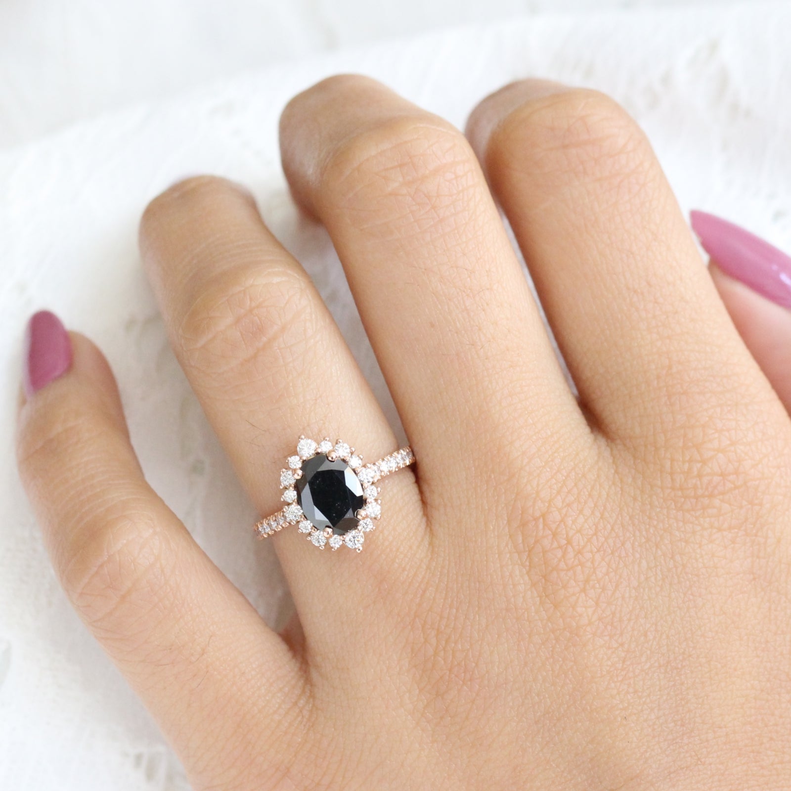Ring black diamonds Clearance