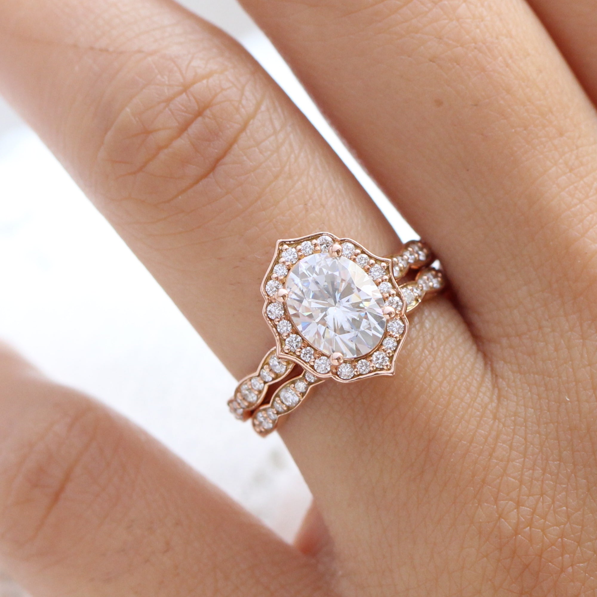 Classic halo engagement top ring