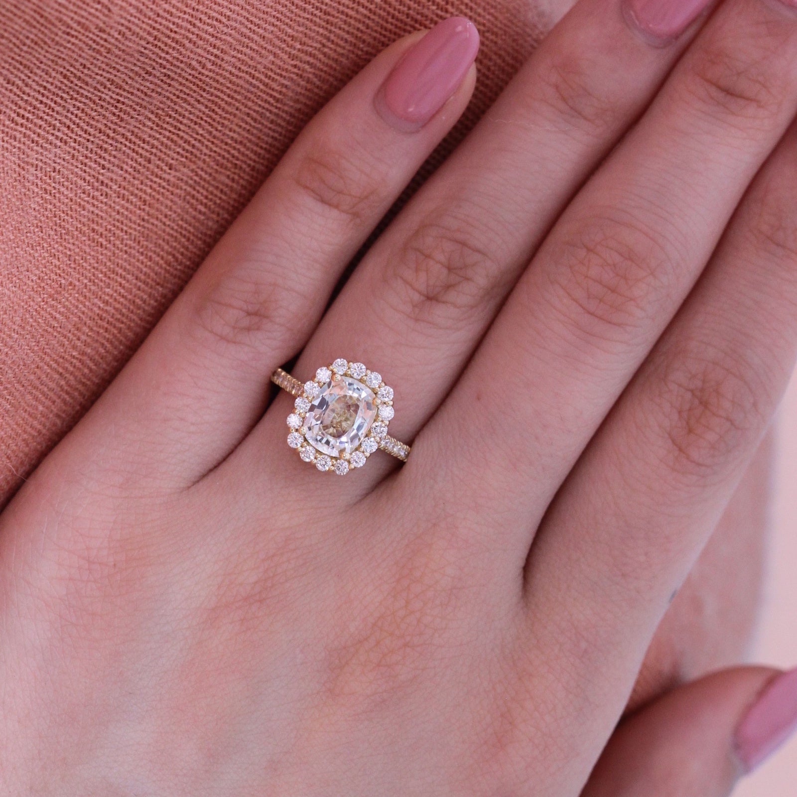 Natural champagne sapphire online