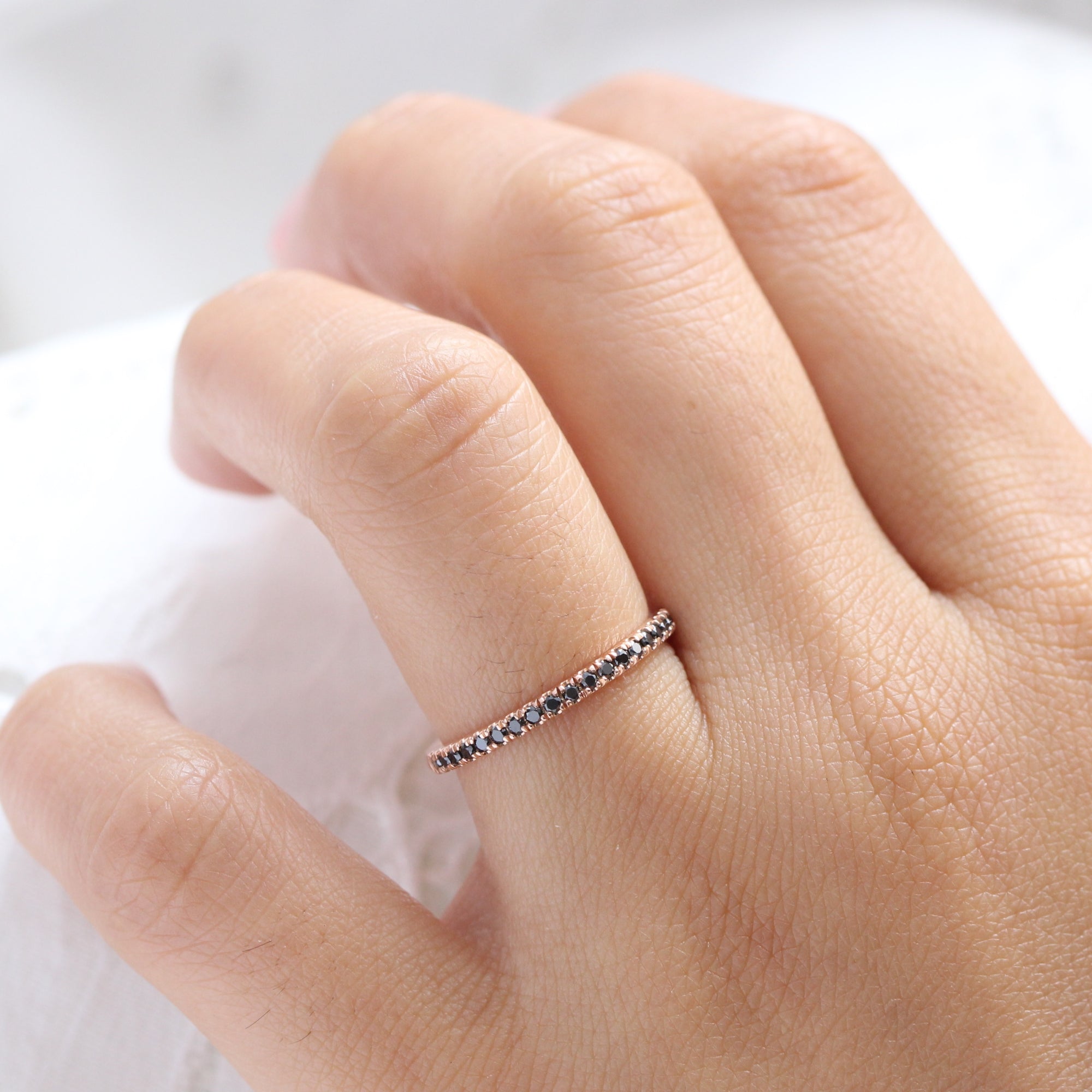 Rose gold eternity diamond ring Clearance