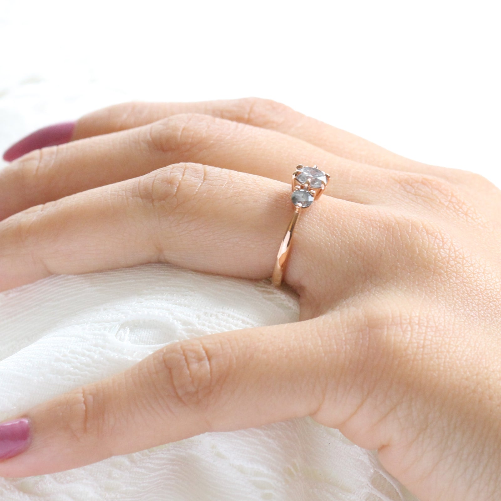Gray diamond rose gold shop