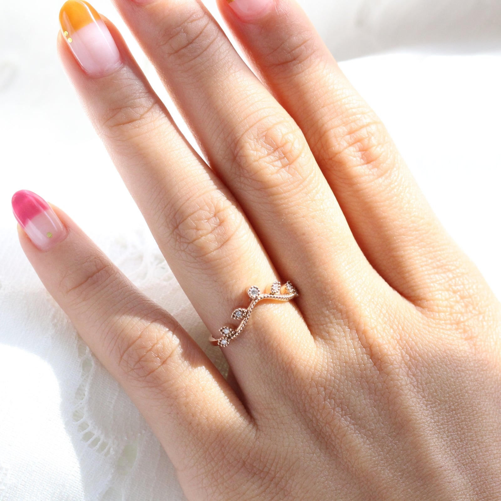 Rose gold wedding sets for her top