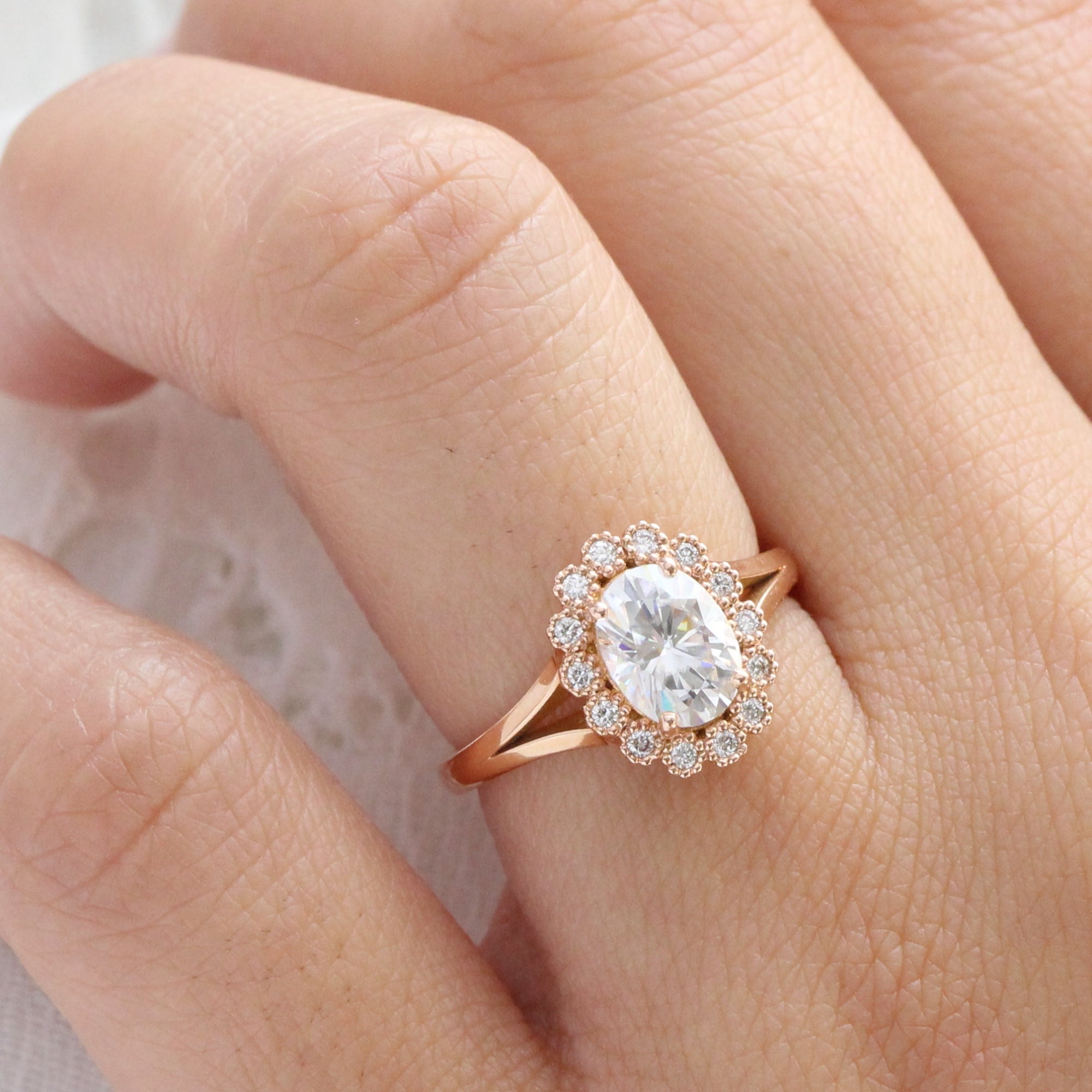 Antique inspired sales engagement rings