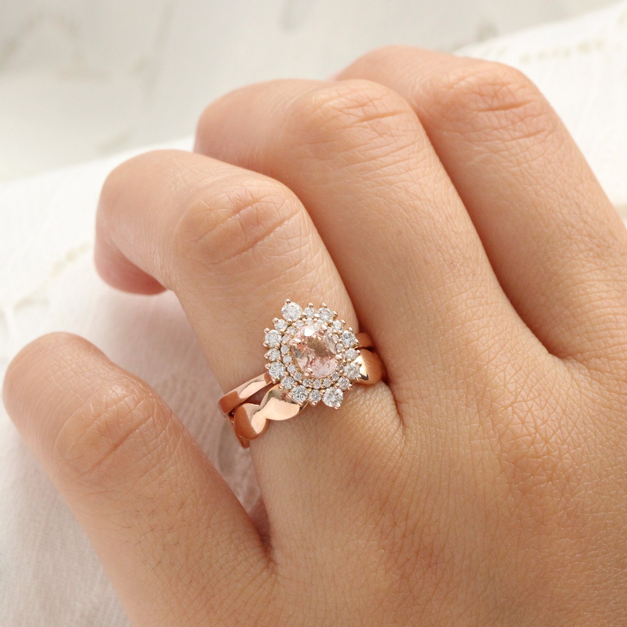 Govindji Ornaments Female Lovely Heart Shape CZ Diamond Engagement Rose  Gold Ring for Women, Size: Custom at Rs 25000 in Surat