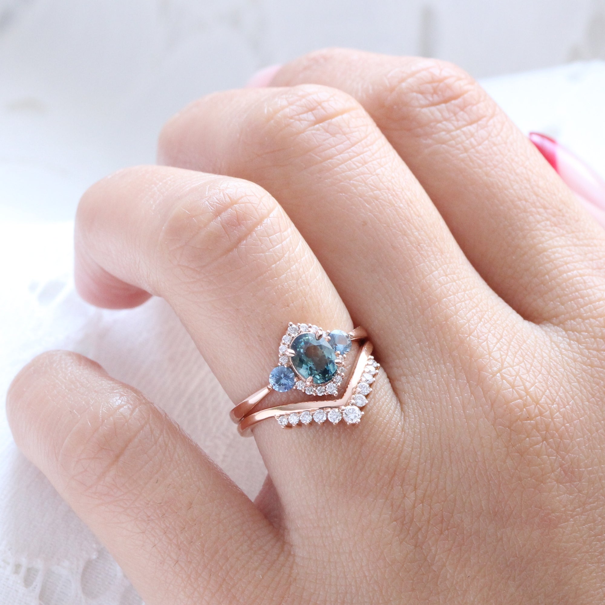 3 Stone Diamond and Platinum Ring – AKA Bespoke
