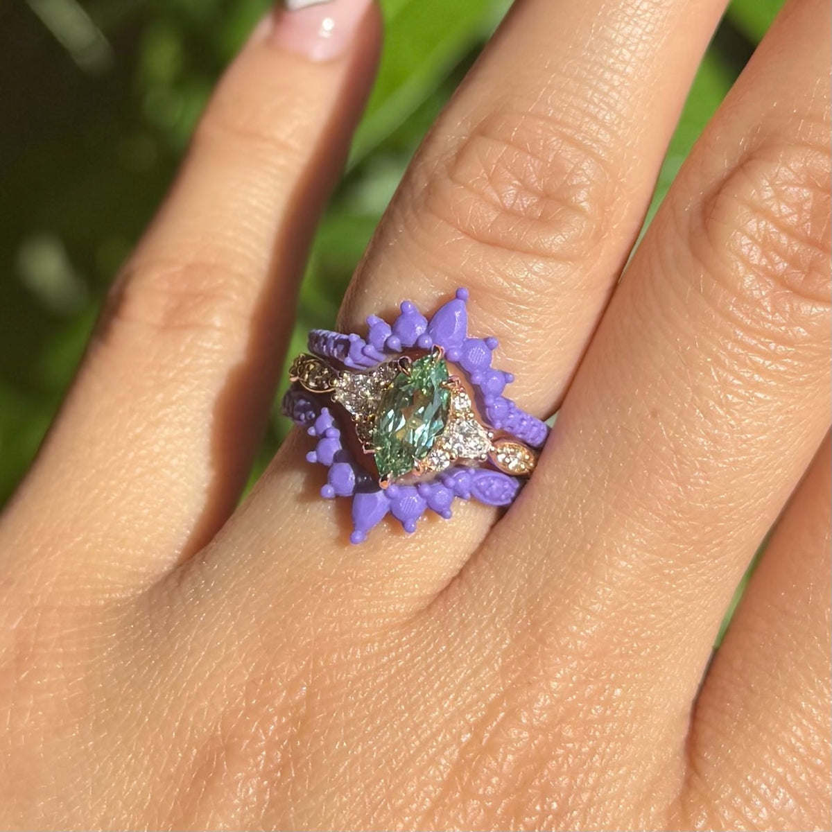 home try on rings 3D printed resin rings by la more design jewelry