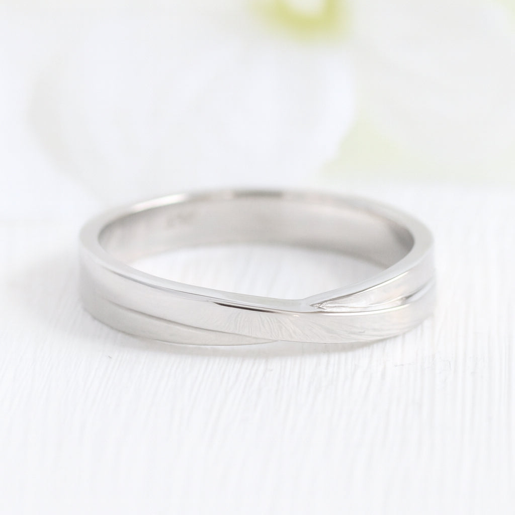 Infinity Knot Wedding Band Rose Gold Infinity Ring Anniversary