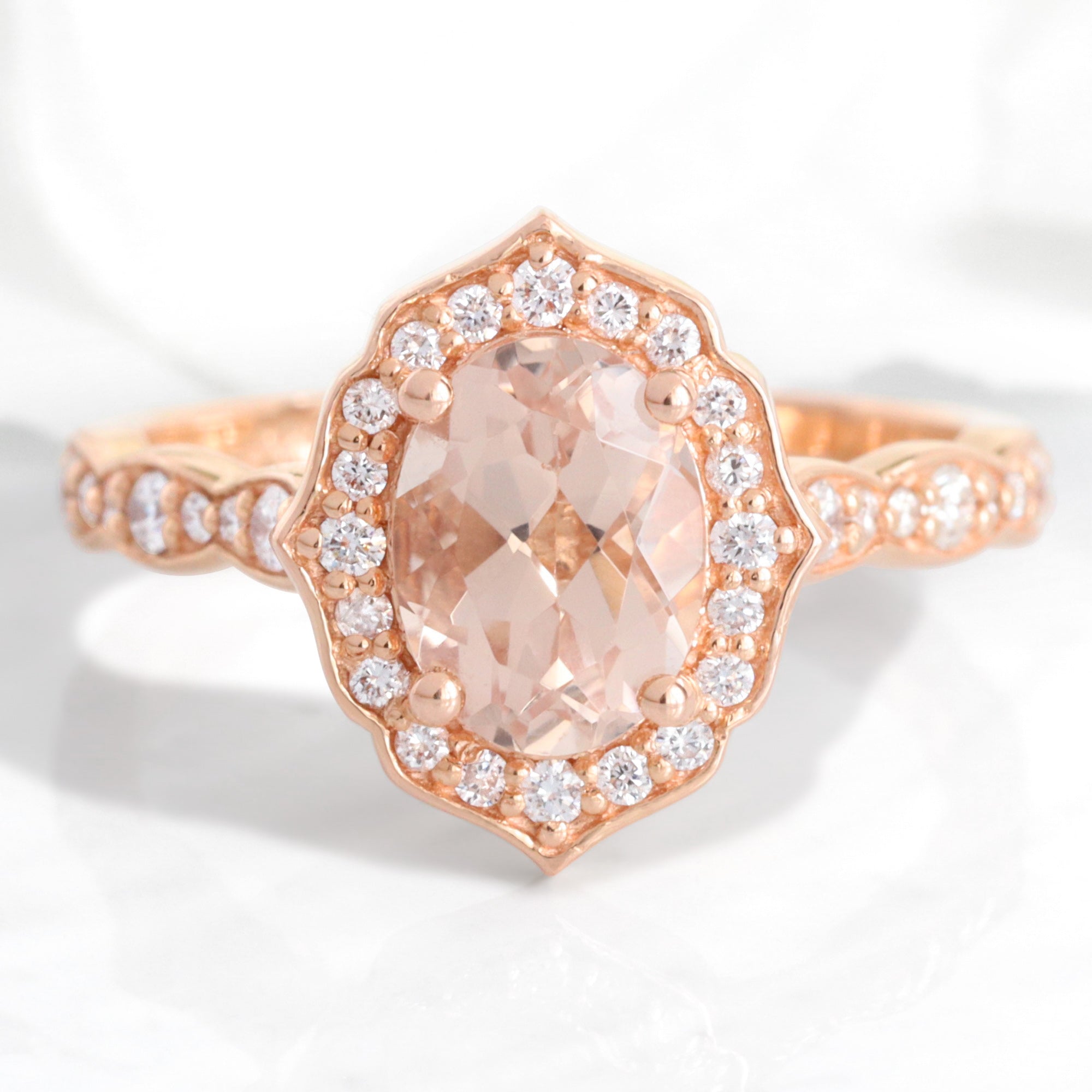 Design your own morganite engagement ring top
