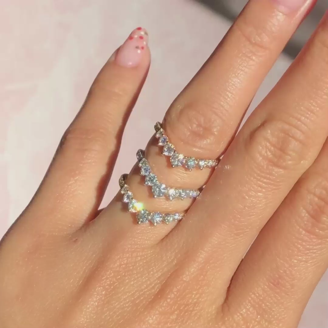 Three ring bridal set store
