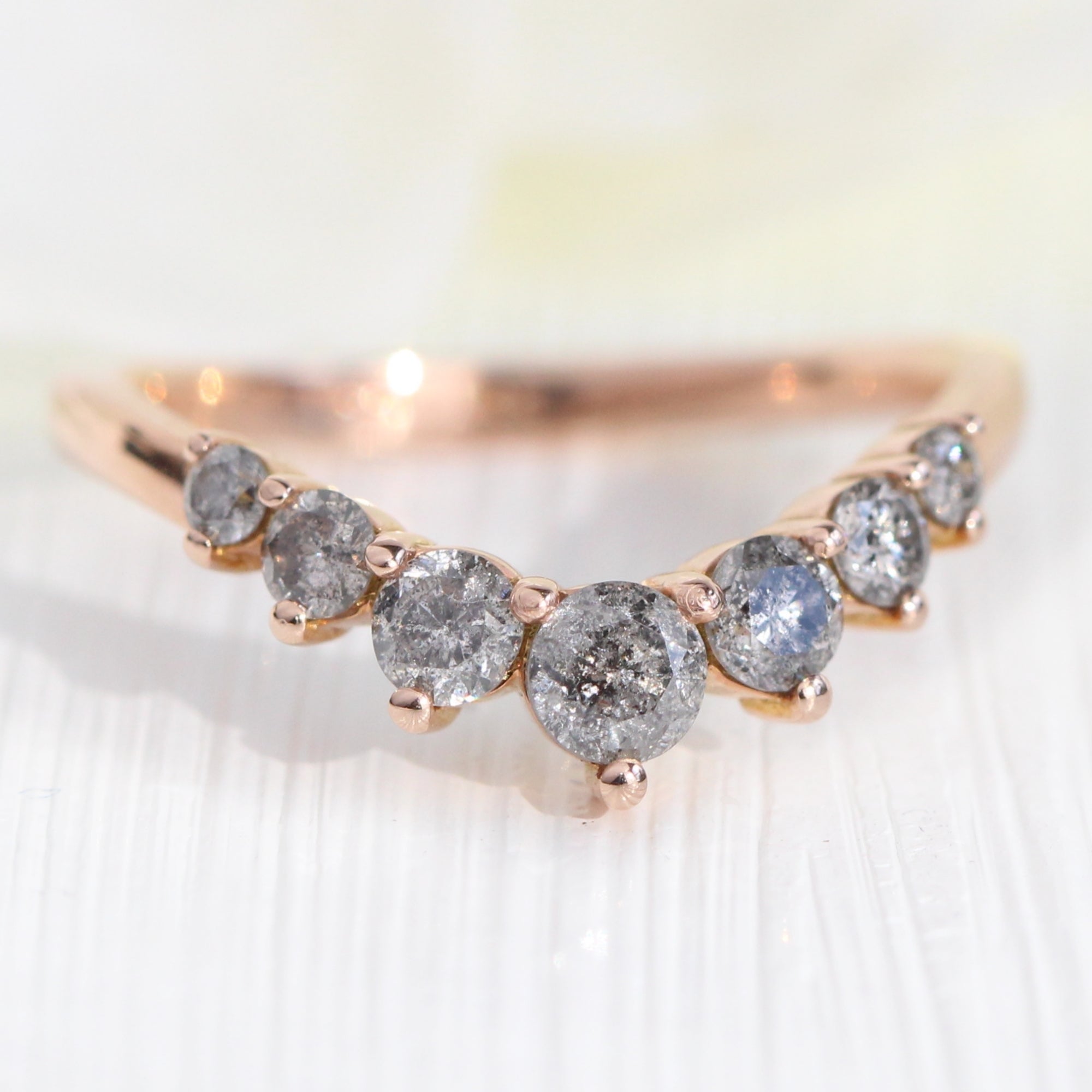 Grey diamond eternity band Clearance