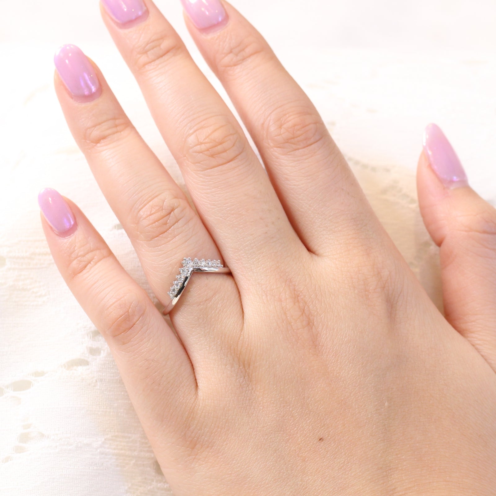 tiara diamond wedding band in white gold curved diamond wedding ring by la more design jewelry
