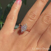 marquise moissanite ring rose gold tiara halo diamond engagement ring la more design jewelry