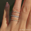 diamond wedding ring rose gold half eternity band la more design jewelry
