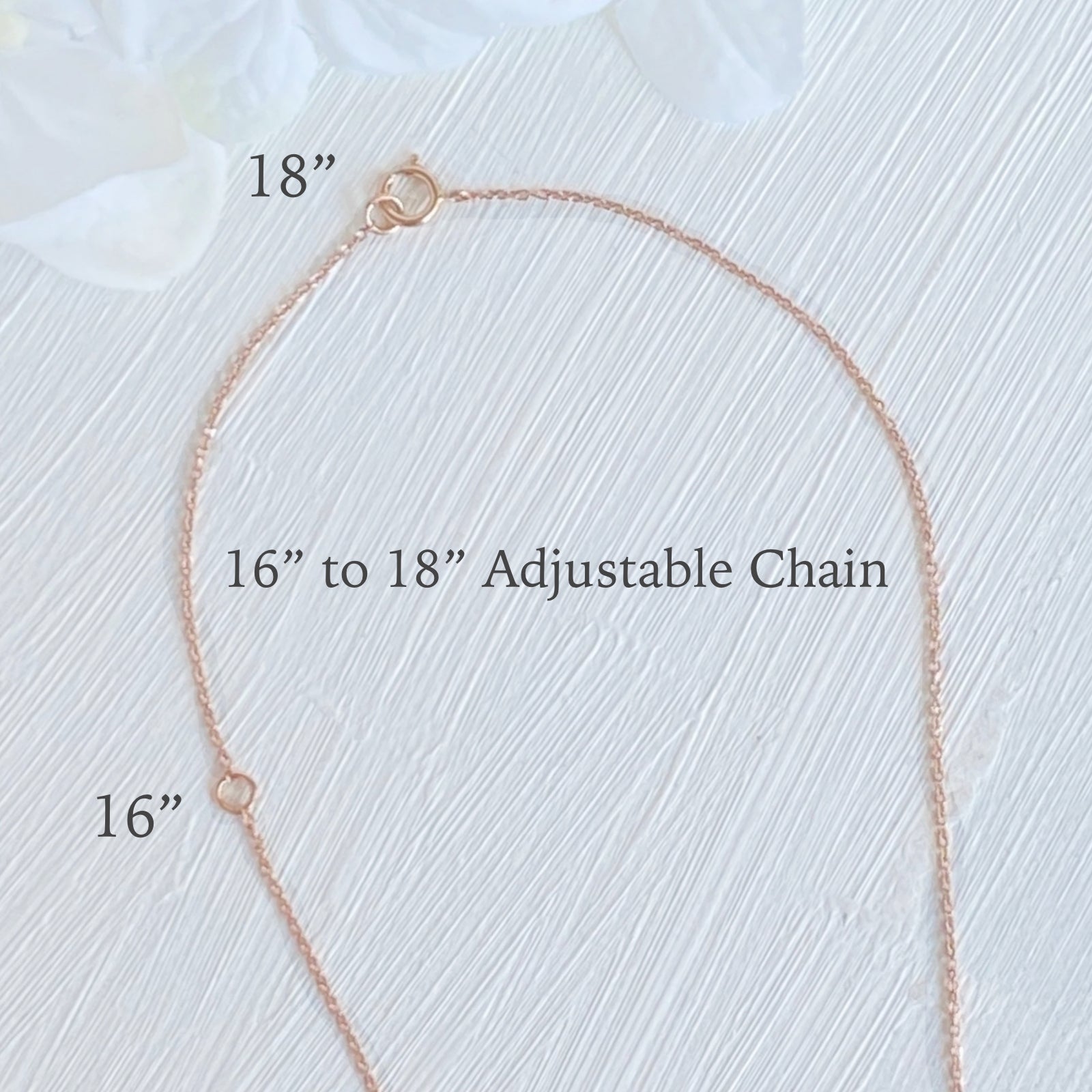 16” to 18" Adjustable Gold Chain Necklace La More Design Jewelry