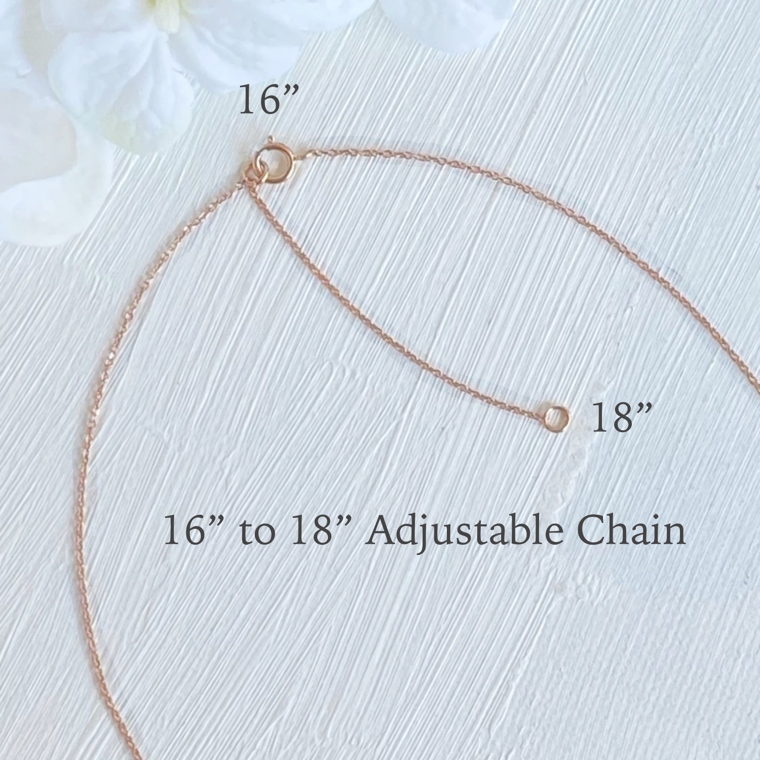 16” to 18" Adjustable Gold Chain Necklace La More Design Jewelry