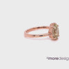 pear sea foam green sapphire ring rose gold solitaire ring la more design jewelry