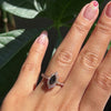 Marquise cut black diamond ring rose gold halo diamond engagement ring la more design jewelry