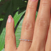 diamond wedding ring rose gold half eternity band la more design jewelry