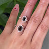 Large black diamond ring vs 1.50 carat oval black diamond ring rose gold la more design jewelry
