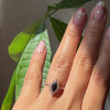 Marquise natural black diamond engagement ring rose gold halo diamond ring la more design jewelry