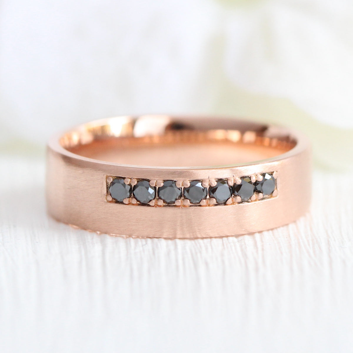 7 black diamond wedding band for him men’s black diamond ring la more design jewelry