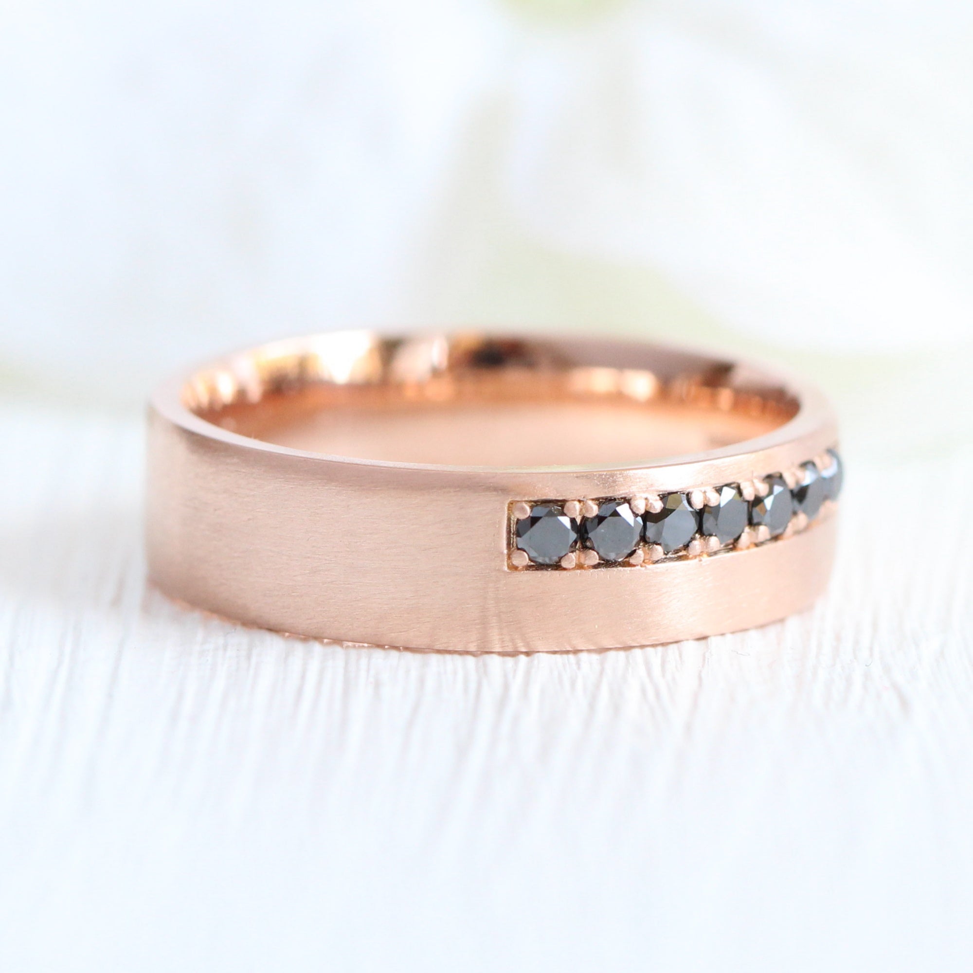7 black diamond wedding band for him men’s black diamond ring la more design jewelry