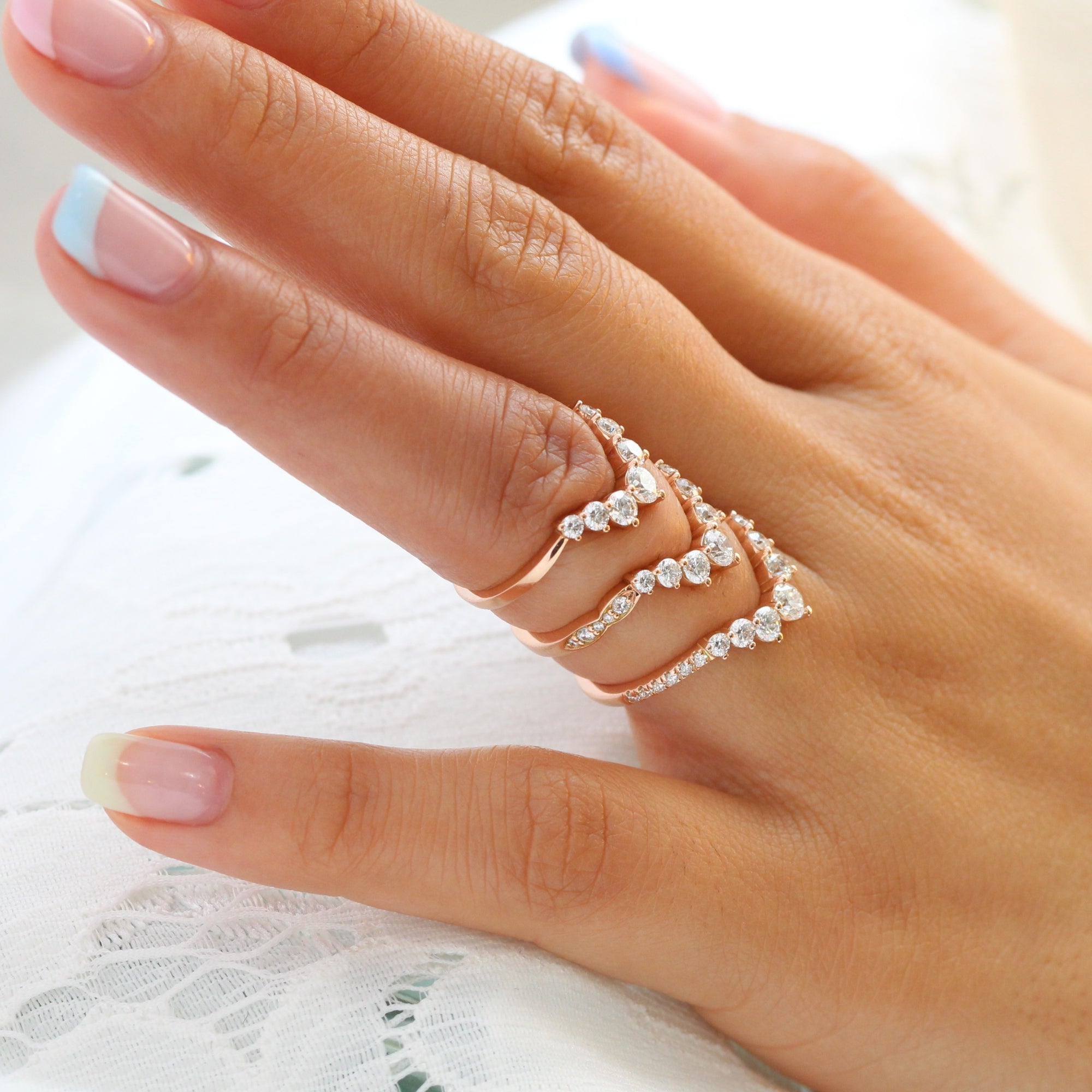 Buy 18Kt Diamond Fancy Designer Multi Finger Ring 148G9656 Online from  Vaibhav Jewellers