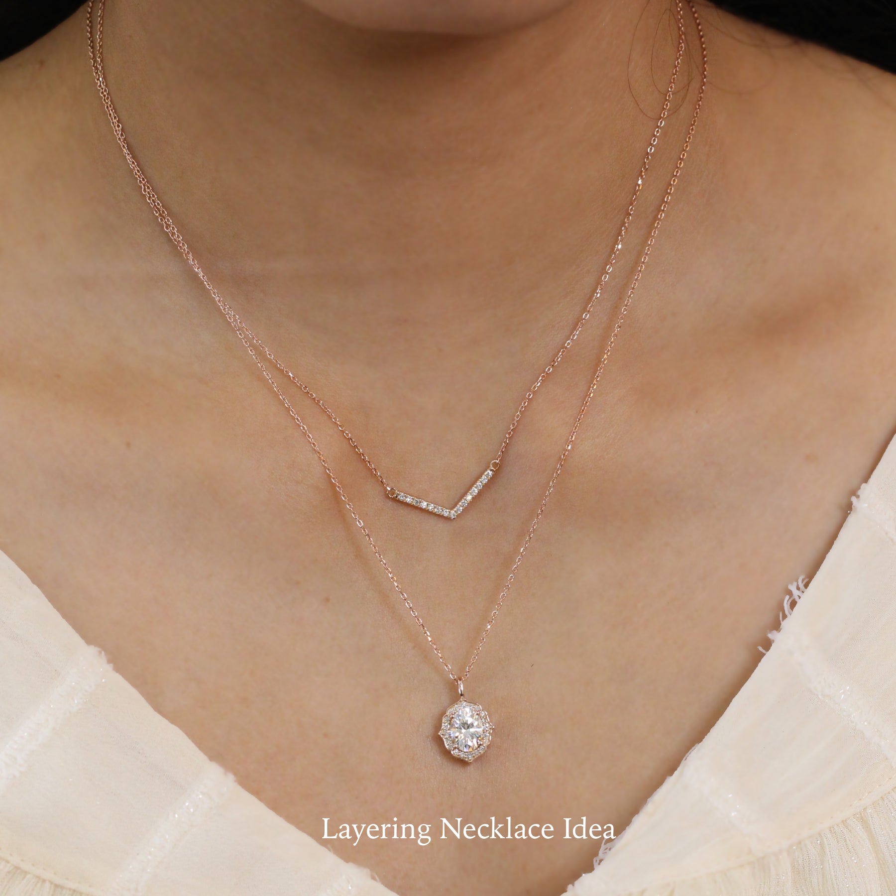 Layering necklaces, layered necklaces La More Design Jewelry