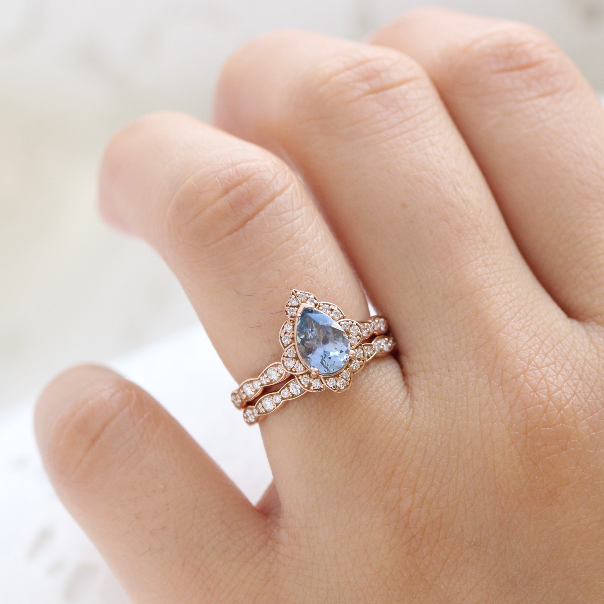 Vintage blue shop ring