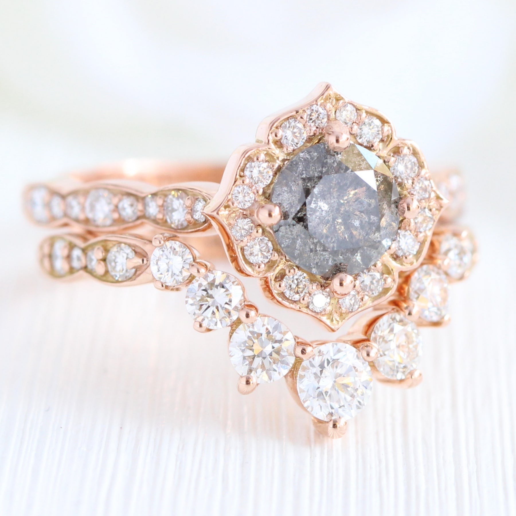 Rose gold bridal store sets