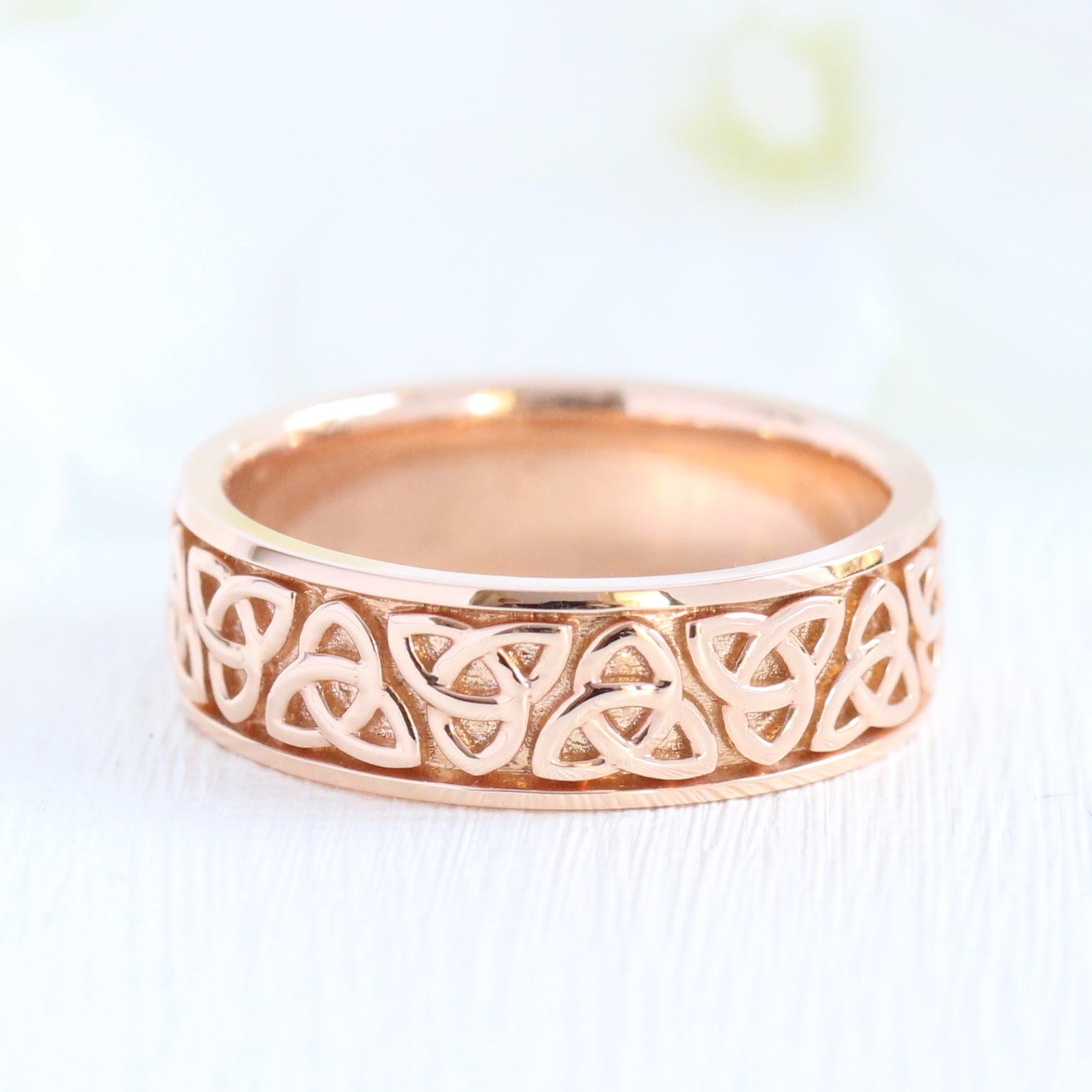 Trinity Celtic Knot Wedding Band Mens Wedding Ring la more design jewelry
