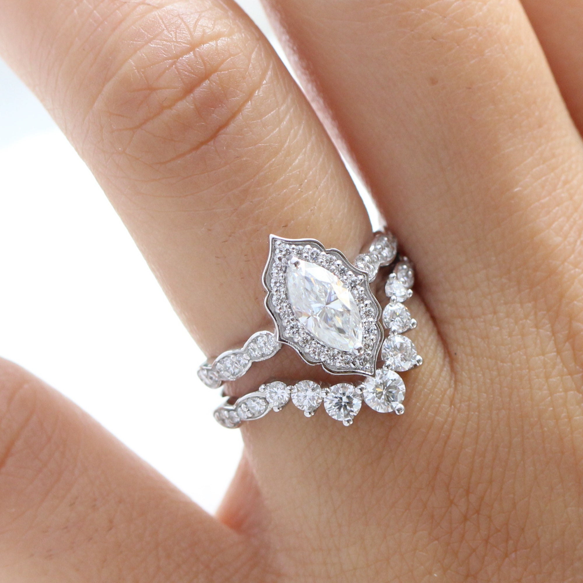 Marquise stackable ring clearance