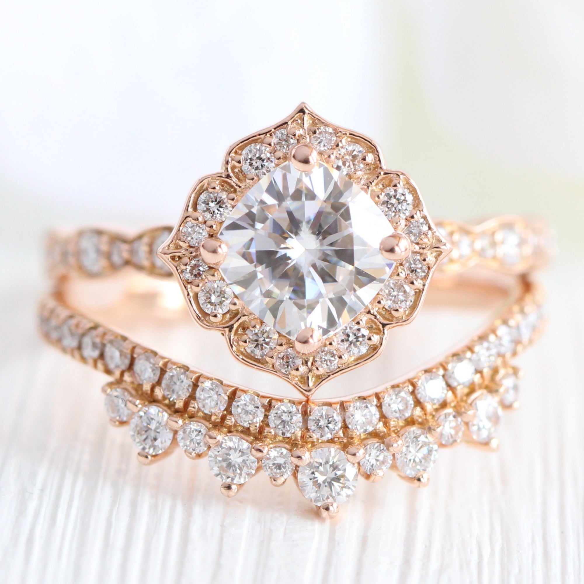 cushion morganite engagement ring rose gold vintage halo diamond ring la more design jewelry