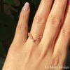 deep curved wedding band rose gold diamond wedding rings leaf wedding band la more design jewelry