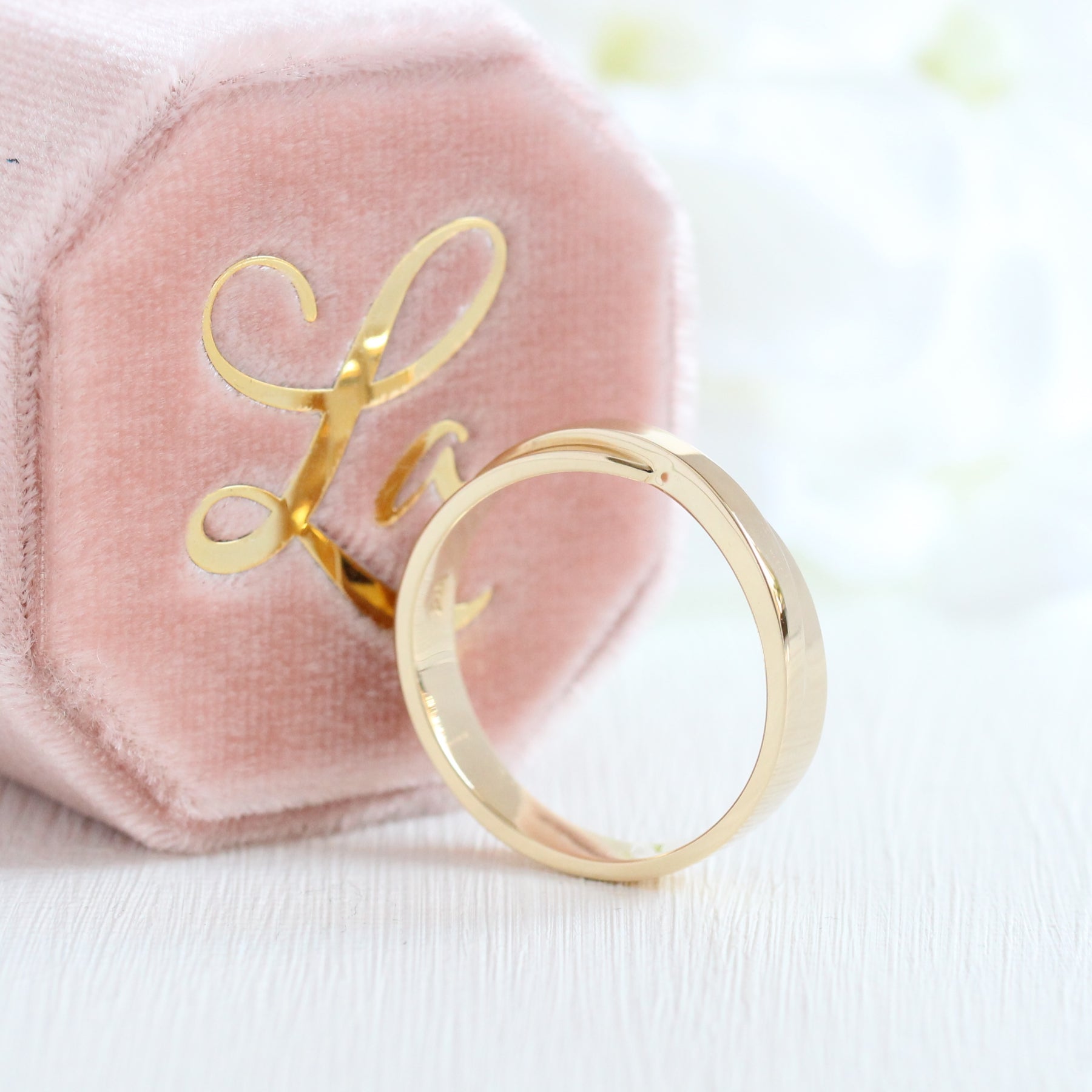infinity knot wedding band yellow gold wedding ring la more design jewelry