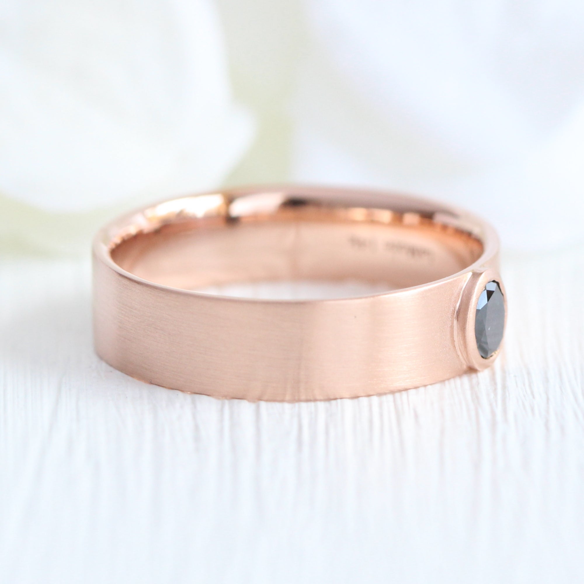 oval black diamond ring rose gold black diamond wide wedding band for him la more design jewelry