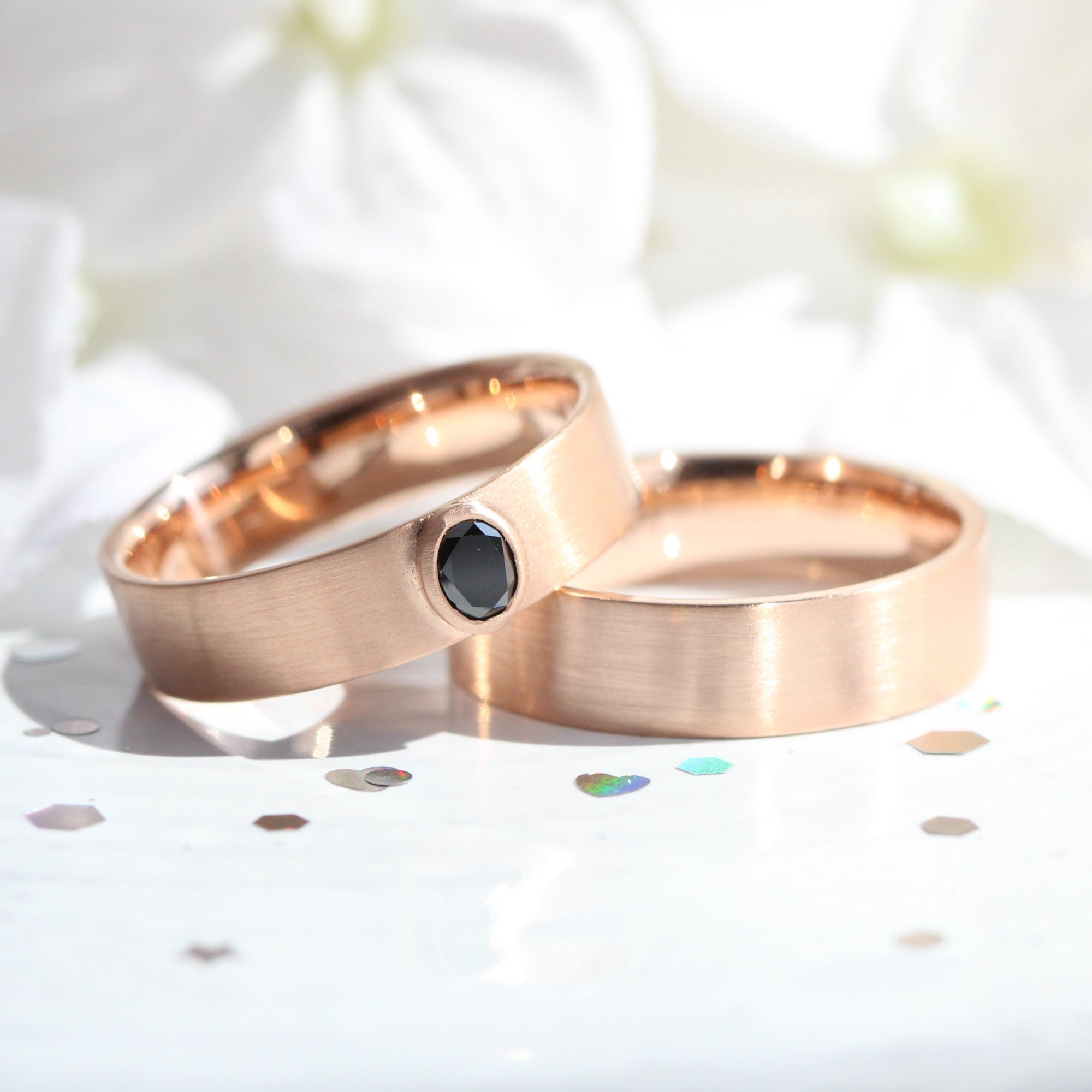 oval black diamond ring rose gold black diamond wide wedding band for him la more design jewelry