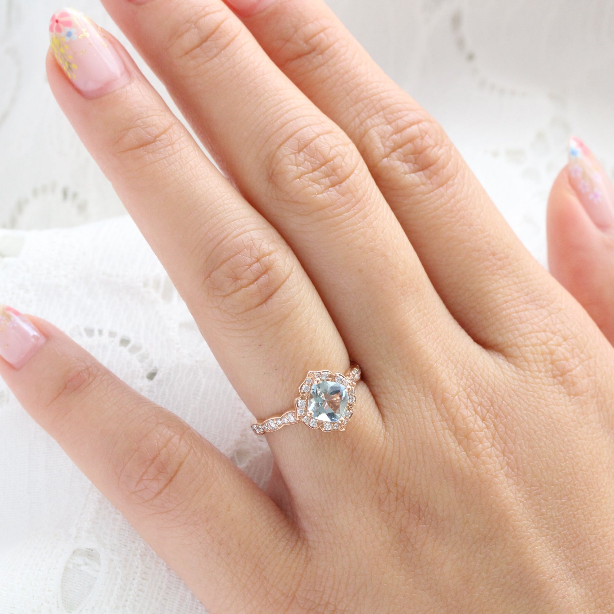 Unique aquamarine engagement rings store